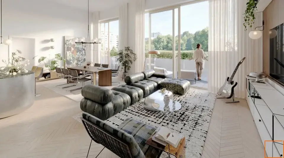 FUNKHAUS - GARTENWOHNUNG mit großer Terrasse und Ateliercharakter - Raumhöhe über 4 Meter!