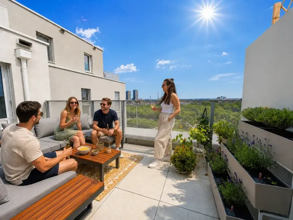 NEUBAU 2024 | 3-Zimmer-Terrassenwohnung | ca. 93 m² gew. NFL | Garage | FREIER MIETZINS