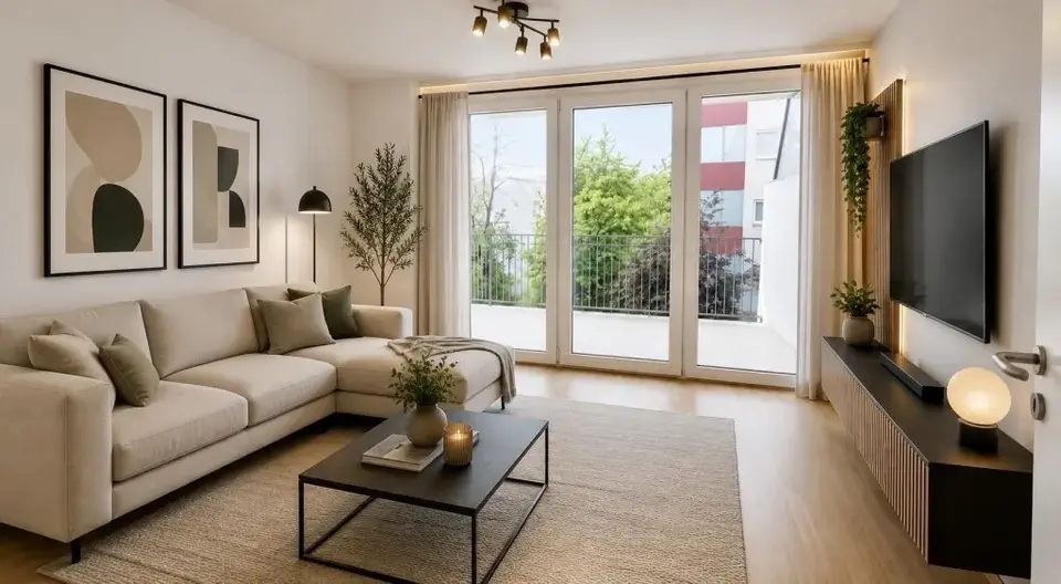 Helle 2-Zimmer-Wohnung mit Balkon, Parkplatz-möglich - auch ideal als WG