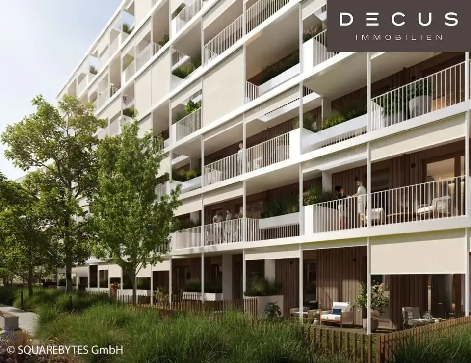 | VIER ZIMMER | BALKON | NATÜRLICH DRAUSSEN | BAUFELD 14A | EIGENNUTZER | FERTIGSTELLUNG 2027 | VILLAGE IM DRITTEN