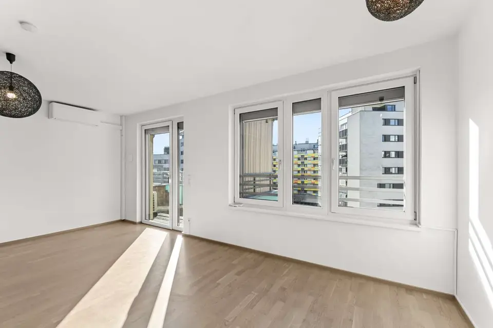Sonnige 3-Zimmer-Neubauwohnung mit Klimaanlage, ruhiger Ausrichtung & Garagenplatz