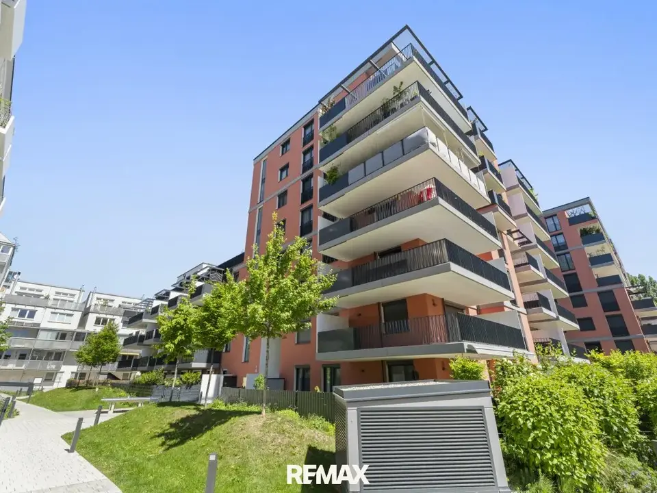 Erstbezug in Kagran! Moderne 2-Zimmer-Wohnung mit Balkon | Fitnessraum & Dachterrasse