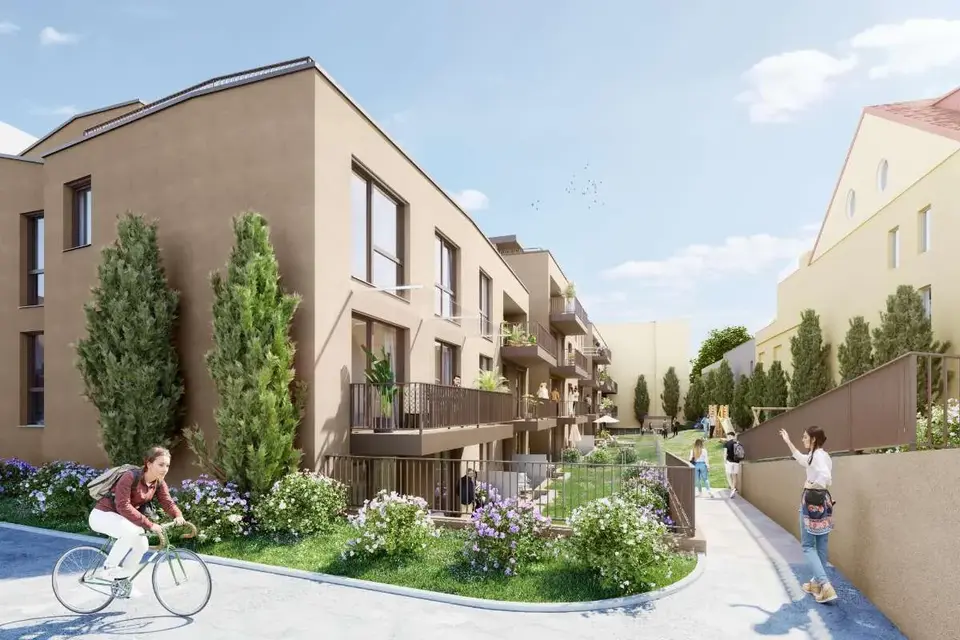 Baubeginn 2.12.2025! 3 Zi. Eigentumswohnung mit 69 m², 15 m² Terrasse und 42 m² Eigengarten! "Mitten in der Stadt" Dietrichsteinplatz 10a, 8010 Graz!
