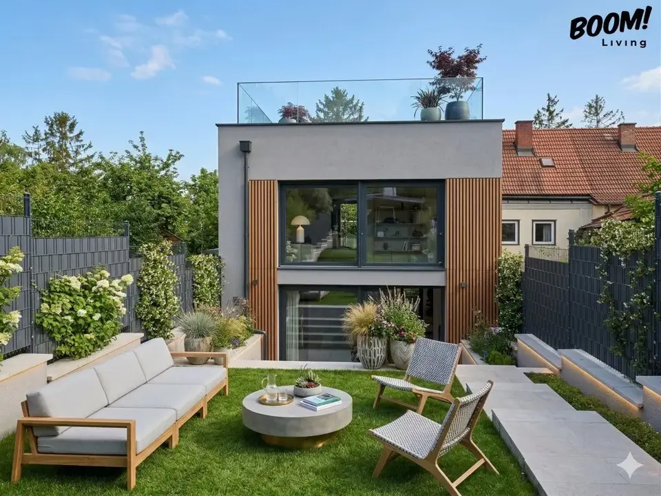 Exklusives Einfamilienhaus mit Garten, Sauna & Dachterrasse in ruhiger Lage