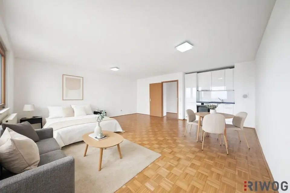 Helle Neubauwohnung mit Parkblick in U-Bahnnähe bei Donauinsel | vermietet bis 2031 | freier Mietzins | modernes Gebäude inkl. Tiefgarage
