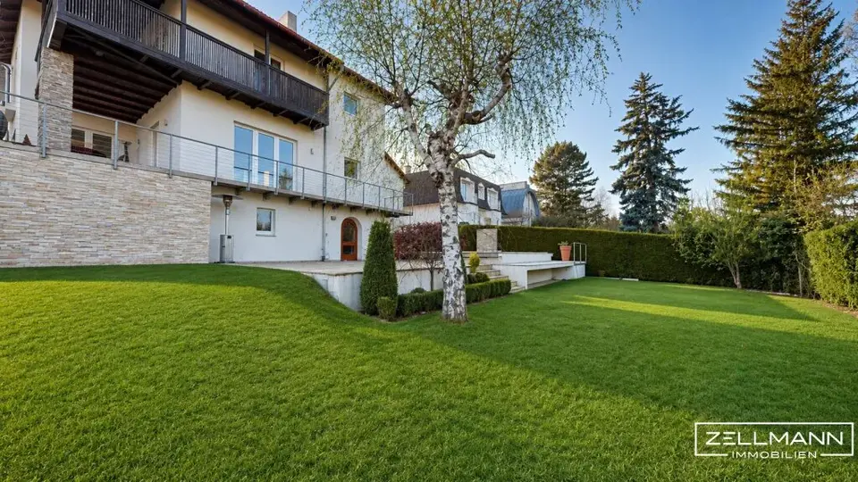 LAINZER TIERGARTEN | Architektenvilla - tolles Einfamilienhaus mit Pool | Doppelgarage | ZELLMANN IMMOBILIEN