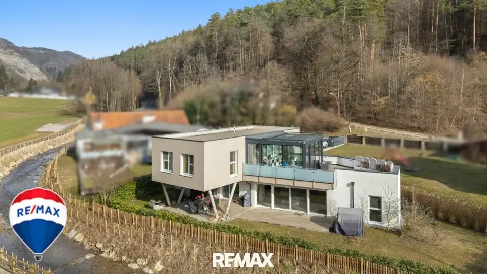 Moderne Architektur trifft auf Großzügigkeit - modernes Einfamilienhaus mit Wintergarten in Graz-Andritz