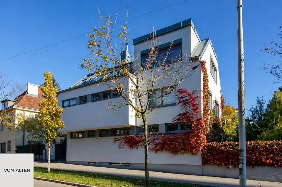 Moderne Villa in Döbling mit großzügiger Wohnfläche und privatem Garten